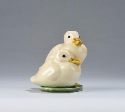 Franz Schleiss, two ducks, model number 1024, executed by Gmundner Keramik, c. 1917-23 - Jugendstil e arte applicata del XX secolo