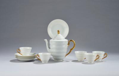 A five-piece mocha service, Wiener Porzellanmanufaktur Josef Böck, Vienna and Porzellanfabrik Freiberg, 1926-32 - Jugendstil e arte applicata del XX secolo