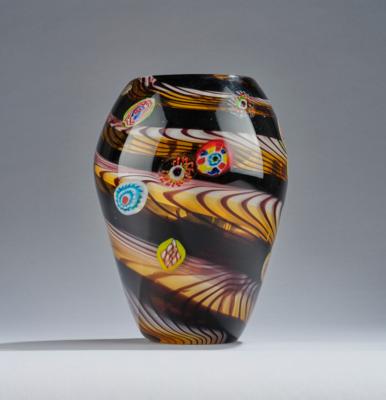 Hohe Vase im Stil von Stefano Vietti, Fratelli Toso, Murano - Kleinode des Jugendstils & Angewandte Kunst des 20. Jahrhunderts
