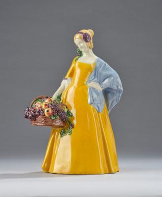 Johanna Meier-Michel, an autumn season figurine, model number 1372, Wiener Kunstkeramische Werkstätte (WKKW), 1912/14 - Jugendstil e arte applicata del XX secolo