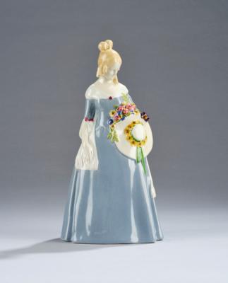 Johanna Meier-Michel, a summer season figurine, model number 1371, Wiener Kunstkeramische Werkstätte, c. 1912/14 - Jugendstil and 20th Century Arts and Crafts