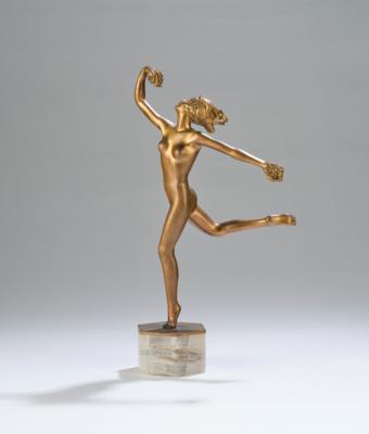 Josef Lorenzl (Wien, 1872-1950), Tänzerin aus Bronze, Entwurf: Wien, um 1930 - Kleinode des Jugendstils & Angewandte Kunst des 20. Jahrhunderts