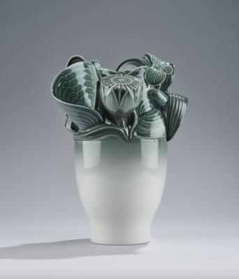 Marco Antonio Noguerón, a large vase 'Naturofantastic', executed by Lladro, Spain, 2008 - Jugendstil e arte applicata del XX secolo