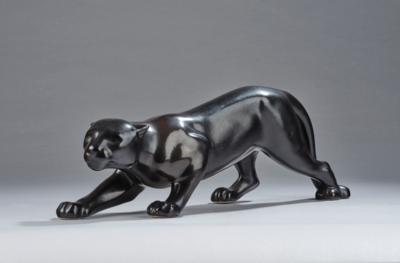Schleichender Panther, Modellnummer: 1566, Firma Wienerberger, Wien - Kleinode des Jugendstils & Angewandte Kunst des 20. Jahrhunderts