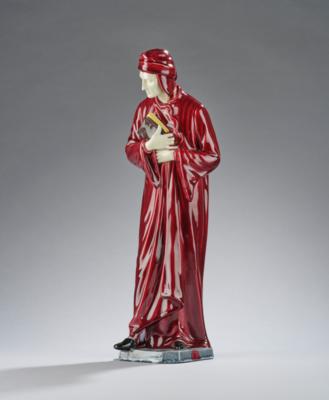 Dante, attributed to Emilio Zago, Wiener Kunstkeramische Werkstätte (WKKW), c. 1914 - Secese a umění 20. století