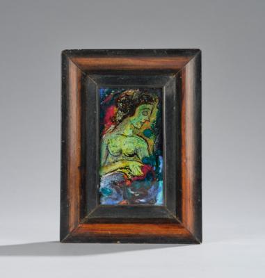 A figural enamel painting, c. 1920/30 - Secese a umění 20. století