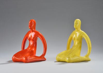 Gorka Géza (1895-1971), two seated female figures (book ends), c. 1932/35 - Secese a umění 20. století