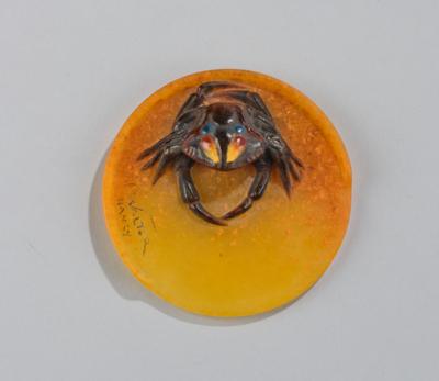 Henri Bergé, a paperweight with a crab ("Crabe"), Amalric Walter, Nancy, c. 1910 - Secese a umění 20. století