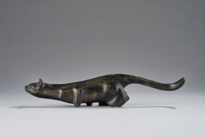 A wooden sculpture of a cat, c. 1930/40 - Jugendstil e arte applicata del XX secolo