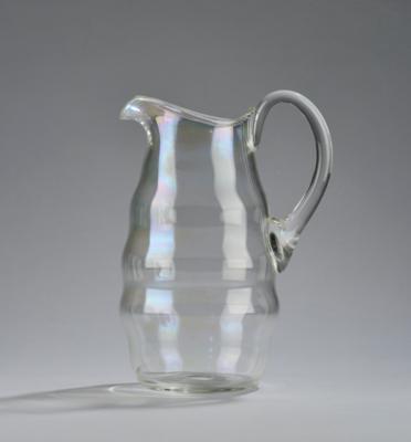Josef Hoffmann, a handled jug, designed in around 1925, executed by J. & L. Lobmeyr, Vienna - Secese a umění 20. století