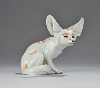 Karin Jarl-Sakellarios, a desert fox, model number 1586, designed in 1926, executed b: Vienna Porcelain Manufactory Augarten, c. 1934 - Secese a umění 20. století