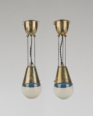 A pair of hanging lamps in Secessionist style - Jugendstil and 20th Century Arts and Crafts