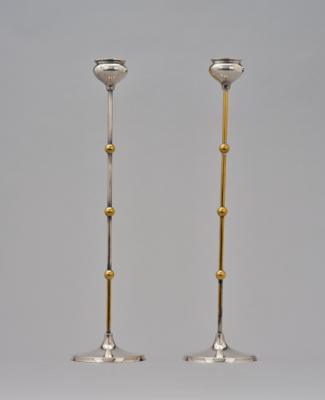 A pair of candleholders, Bruckmann & Söhne, Heilbronn, c. 1900/20 - Jugendstil and 20th Century Arts and Crafts