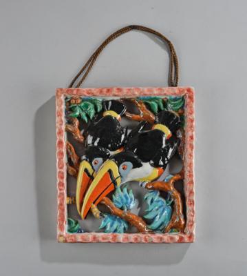 A relief with two giant toucans, c. 1930 - Jugendstil and 20th Century Arts and Crafts