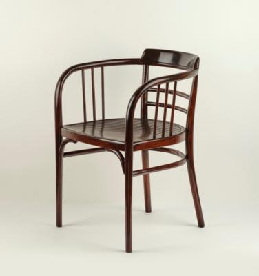 A desk chair, model number 93 and 6093, designed before 1904, executed by Gebrüder Thonet, Vienna - Jugendstil e arte applicata del XX secolo