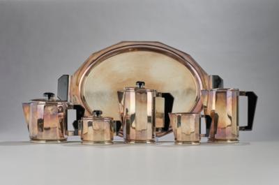 A six-piece coffee and tea service in Art Deco style, Krupp Berndorf - Jugendstil and 20th Century Arts and Crafts