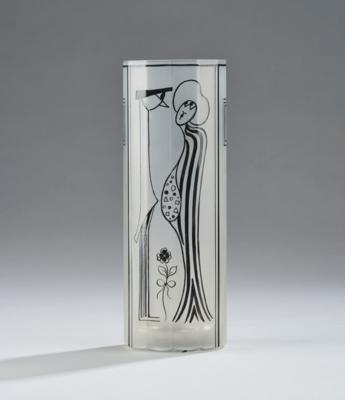 A vase with figural and ornamental décor, Austriagruppe Kunsthandwerk Gallauner - Jugendstil and 20th Century Arts and Crafts