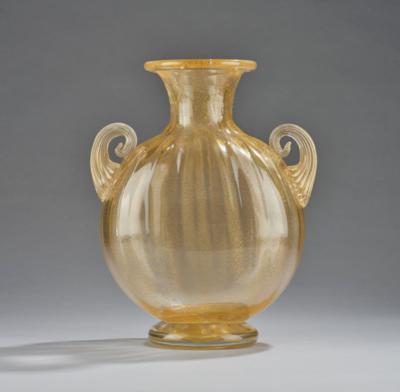 A vase with handles, Archimede Seguso, Murano, designed in around 1940/50 - Jugendstil and 20th Century Arts and Crafts