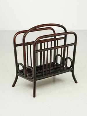 A newspaper rack, model number 33, designed before 1904, executed by Gebrüder Thonet, Vienna - Jugendstil and 20th Century Arts and Crafts