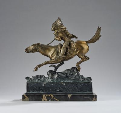 A bronze object: equestrian on a horse, c. 1900/1920 - Secese a umění 20. století