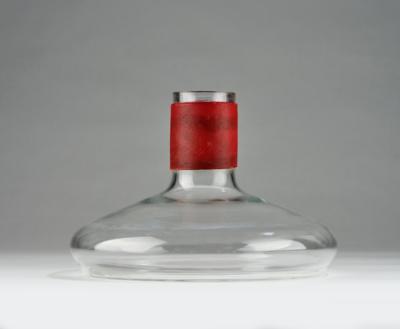 A decanter with a leather collar, model number 4748 'Tuberkulinkolben', Carl Auböck, Vienna c. 1960 - Jugendstil and 20th Century Arts and Crafts