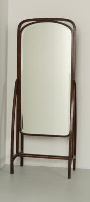 A large dressing mirror, model number 9953 (n. 3), designed before 1904, executed by Gebrüder Thonet, Vienna - Jugendstil and 20th Century Arts and Crafts