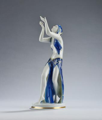 Gustav Oppel (1891-1971), a praying dancer, model number K 961, executed by Philipp Rosenthal  &  Co., Selb, 1929 - Jugendstil and 20th Century Arts and Crafts