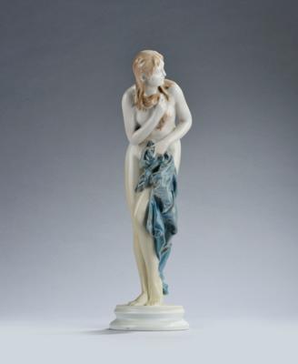 Johannes Boese (Ratibor 1856-1917 Berlin), porcelain: “Surprised”, model number 544, designed in 1900, executed by Porzellanmanufaktur Philipp Rosenthal  &  Co, Selb, 1910-c. 1945 - Jugendstil e arte applicata del XX secolo