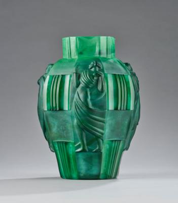 A vase 'Ingrid', Curt Schlevogt, Gablonz, shape and decor: c. 1934, designed by Arthur Plewa - Jugendstil and 20th Century Arts and Crafts