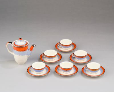 An Art Deco mocha service 'Ceylon' for six persons, Villeroy &  Boch, Dresden, c. 1935-45 - Jugendstil and 20th Century Arts and Crafts