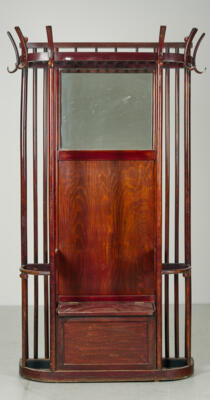 A coat-stand (“Wandkleiderstock”), model number: 1367, designed before 1916, executed by Jacob & Josef Kohn, Vienna - Jugendstil and 20th Century Arts and Crafts