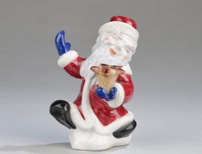 A large Father Christmas with candle holder, model number cf 355, designed in 1949, executed by Anzengruber Keramik, Vienna - Secese a umění 20. století