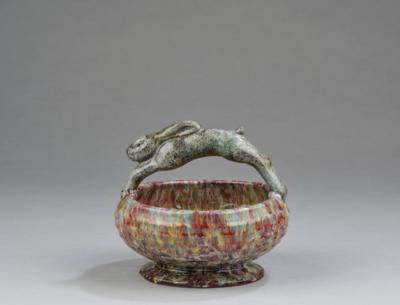 A handled bowl with a leaping hare, Austria, c. 1925/30 - Jugendstil and 20th Century Arts and Crafts