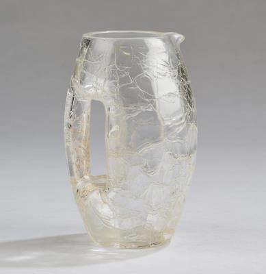 A small jug, in the manner of Koloman Moser, Johann Lötz Witwe, Klostermühle, c. 1905 - Jugendstil and 20th Century Arts and Crafts