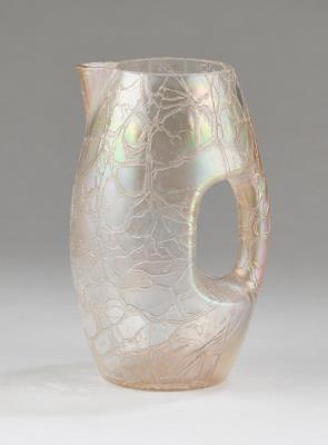 A jug, in the manner of Koloman Moser, Johann Lötz Witwe, Klostermühle, c. 1905 - Jugendstil e arte applicata del XX secolo