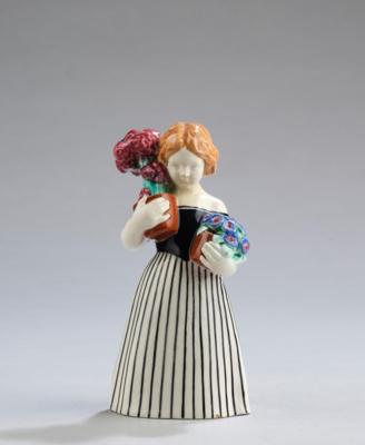 A girl with flower pots, model number 1534, Wiener Kunstkeramische Werkstätte (WKKW), c. 1910/15 - Jugendstil and 20th Century Arts and Crafts