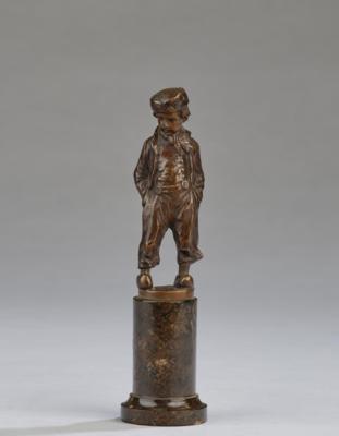 O. Opitz, a bronze figure of a boy, c. 1920 - Secese a umění 20. století