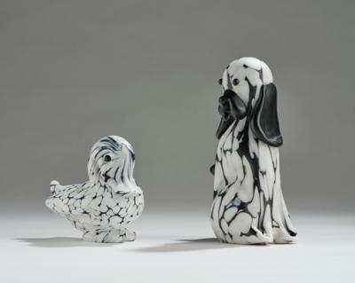 A duck and a dog, Archimede Seguso, Murano, designed in 1951 - Secese a umění 20. století