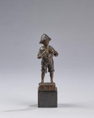Julius Schmidt-Felling, a bronze figure of an angler, c 1910 - Jugendstil e arte applicata del XX secolo