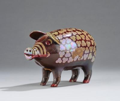 A money box (“Sparschwein”), Vilmos Zsolnay, Pécs, c. 1900/10 - Jugendstil e arte applicata del XX secolo