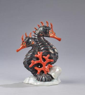 Two seahorses, model number 5252, Porcelain Manufactory Herend - Secese a umění 20. století