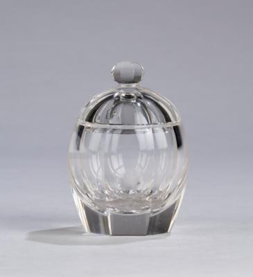 An element from a glassware set: jam pot ("Dose für Marmelade"), cf model number AI 682, probably Meyr’s Neffe, Adolf for the Wiener Werkstätte, before 1918 - Jugendstil e arte applicata del XX secolo