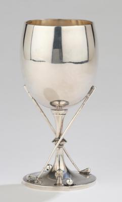 A silver-plated golf beaker, designed in around 1920/35 - Jugendstil and 20th Century Arts and Crafts