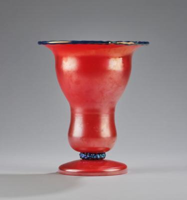 A footed vase, Johann Lötz Witwe, Klostermühle, c. 1915/24 - Jugendstil e arte applicata del XX secolo