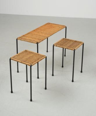 A large table and two small tables, cf model numbers: 4348 and 4349, Carl Auböck, Vienna, c. 1950/60 - Jugendstil and 20th Century Arts and Crafts