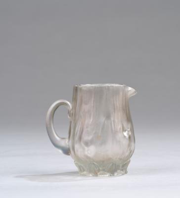 A handled jug, Johann Lötz Witwe, Klostermühle, c. 1906 - Jugendstil e arte applicata del XX secolo