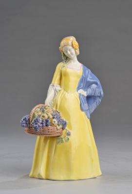 Johanna Meier-Michel, an autumn season figurine, model number 1372, Wiener Kunstkeramische Werkstätte (WKKW), c. 1912/14 - Secese a umění 20. století