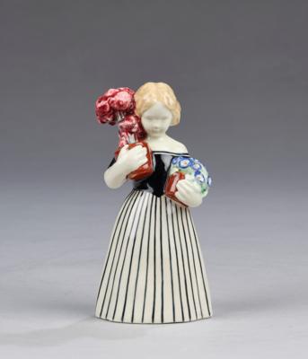 Mädchen mit Blumentöpfen, Modellnummer: 1534, Wiener Kunstkeramische Werkstätte (WKKW), um 1912/14 - Kleinode des Jugendstils & Angewandte Kunst des 20. Jahrhunderts