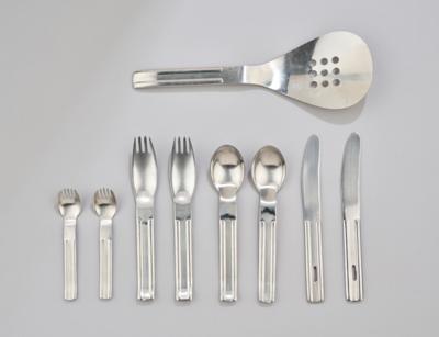 A nine-piece cutlery service from the ‘Culinar’ series, designed by Carl Auböck, c. 1970, executed by Collini Austria - Secese a umění 20. století