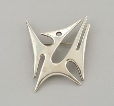 A sterling silver brooch, Börresen & Lassen, Denmark, c. 1954-65 - Jugendstil and 20th Century Arts and Crafts